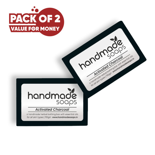 Activated Charcoal Bathing Bar - 110gm (Pack of 2)