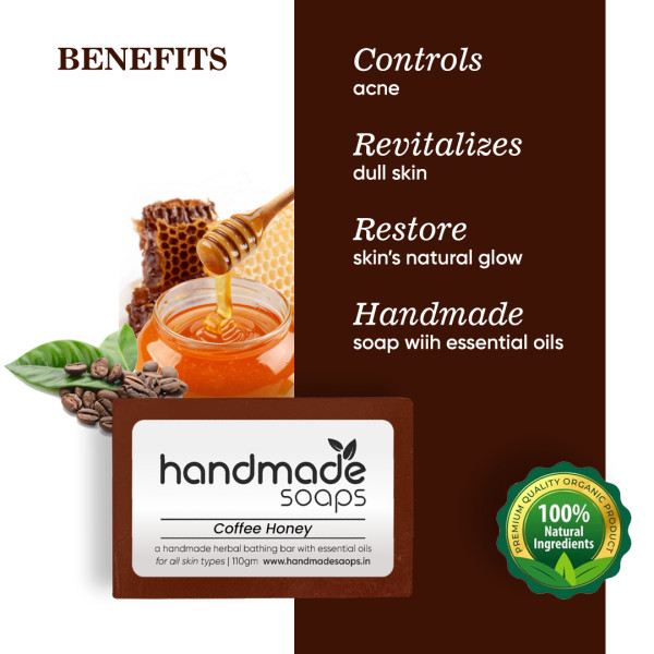 Coffee Honey Bathing Bar - 110gm (Pack of 2)